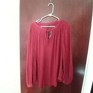 NWT maroon Torrid blouse